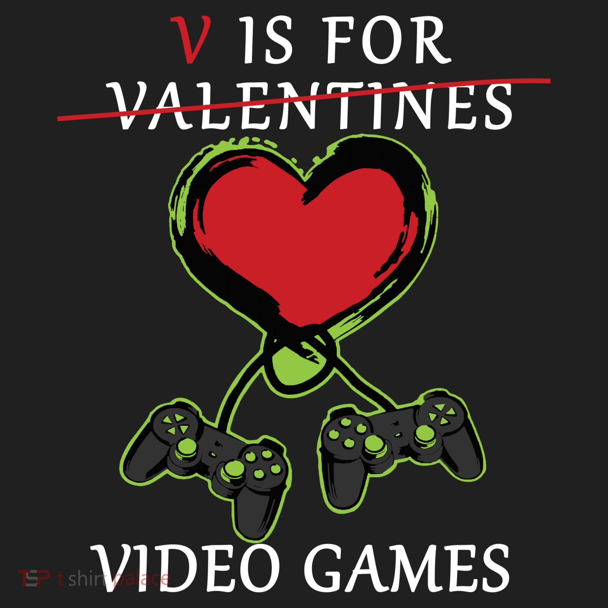V Is For Video Games Anti Valentines Golf Towel