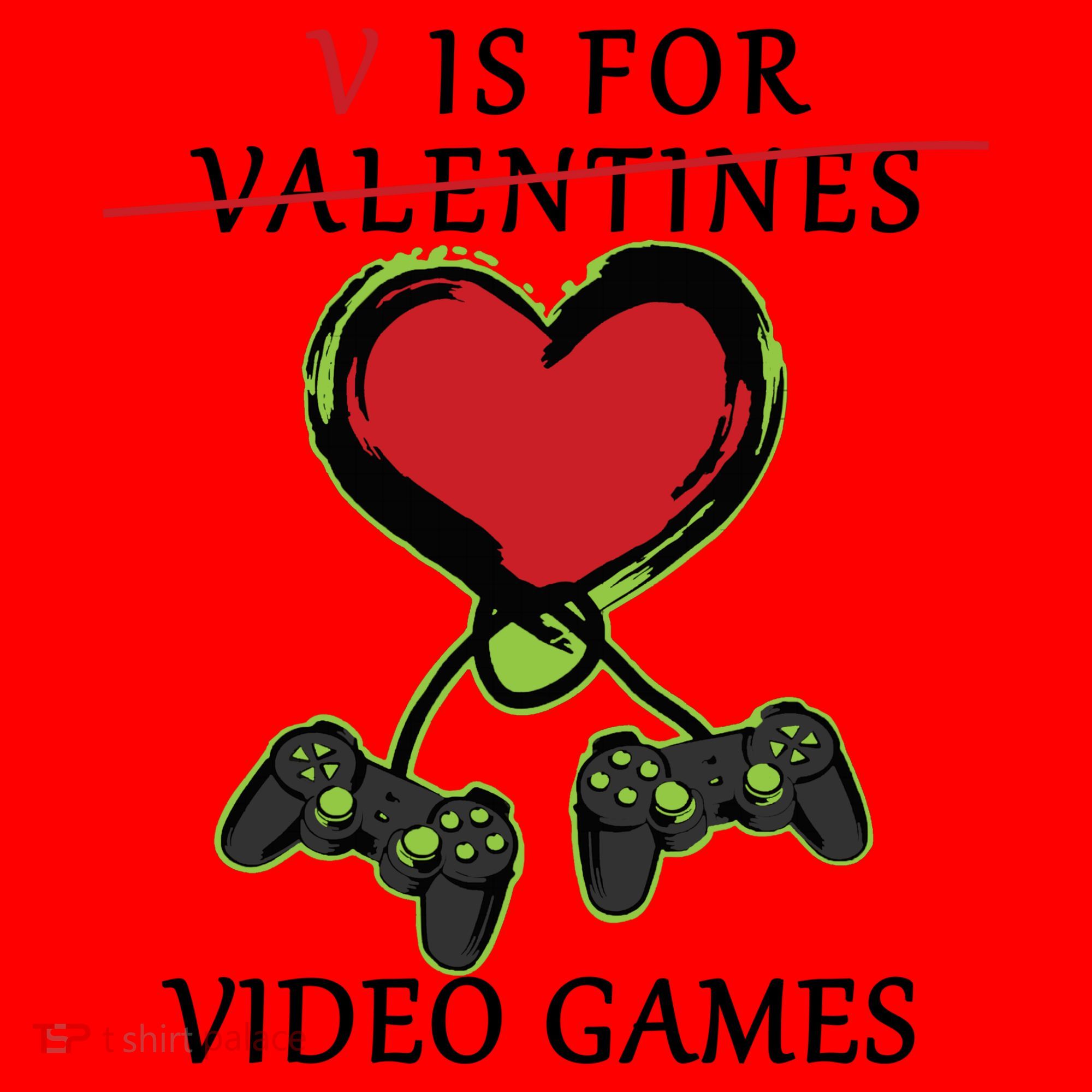 V Is For Video Games Anti Valentines Santa Hat