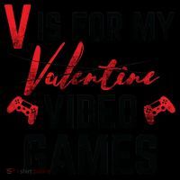 V Is For Video Games Funny Valentines Day Coffee Mug thumb 5
