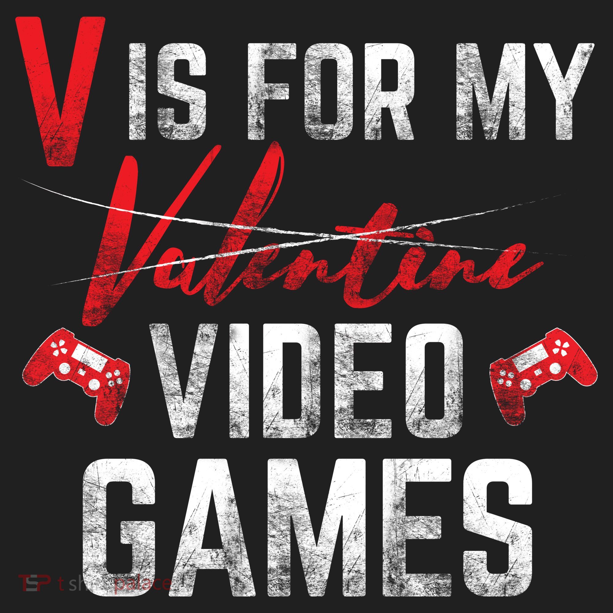 V Is For Video Games Funny Valentines Day Tumbler