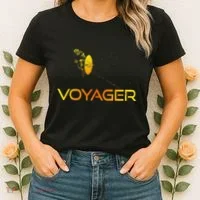 Voyager 1 & 2 Space Probe Solar System Astronomy Spaceflight Women's T-Shirt thumb 2