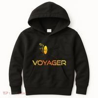 Voyager 1 & 2 Space Probe Solar System Astronomy Spaceflight Kids Hoodie thumb 0