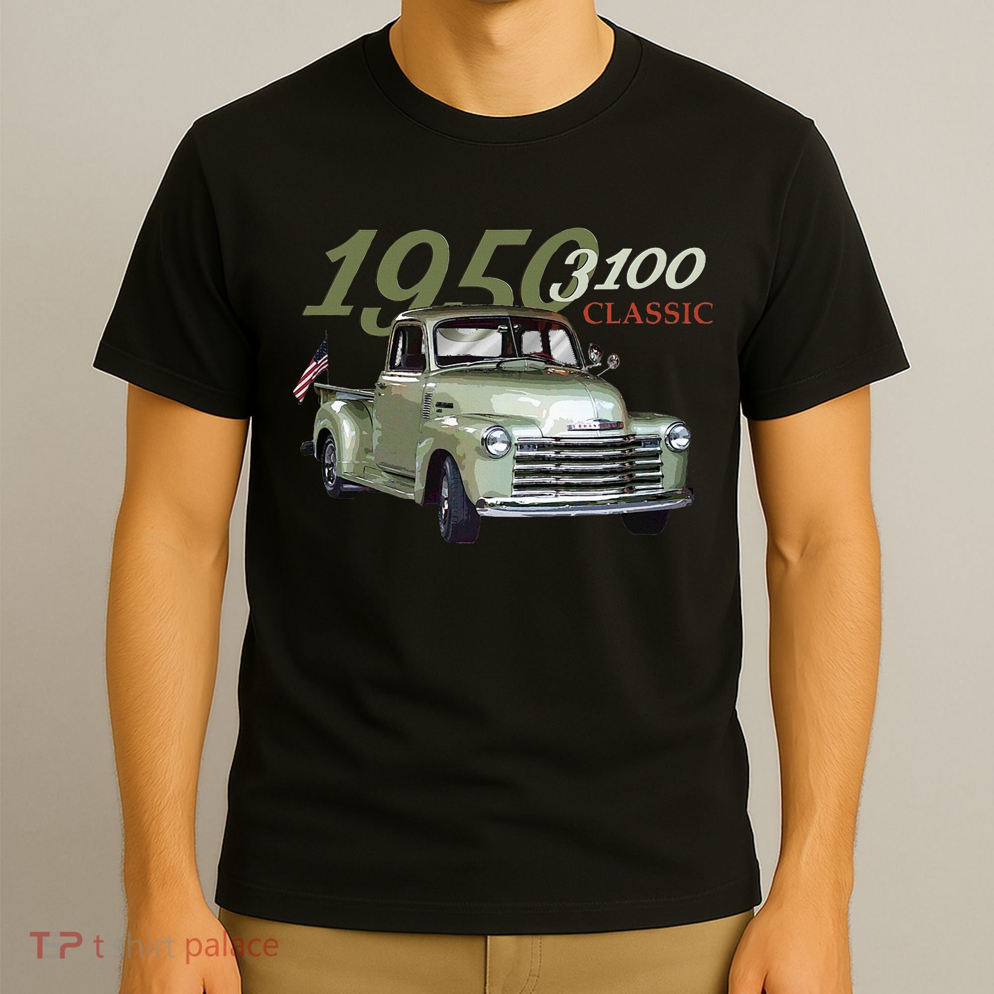 Vintage 1950 3100 Pickup Truck Car Guys Classic Trucks T-Shirt