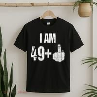 Vintage 1969 50th Birthday Shirt I Am 49 Plus Middle Finger T-Shirt thumb 2