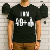 Vintage 1969 50th Birthday Shirt I Am 49 Plus Middle Finger T-Shirt thumb 6