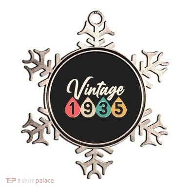 Vintage 1935 90th Birthday Retro Teardrop Design Ornament
