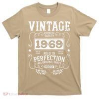 VINTAGE 1969 Birth Year Birthday Funny Quotes Retro Graphic T-Shirt thumb 0
