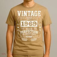 VINTAGE 1969 Birth Year Birthday Funny Quotes Retro Graphic T-Shirt thumb 3
