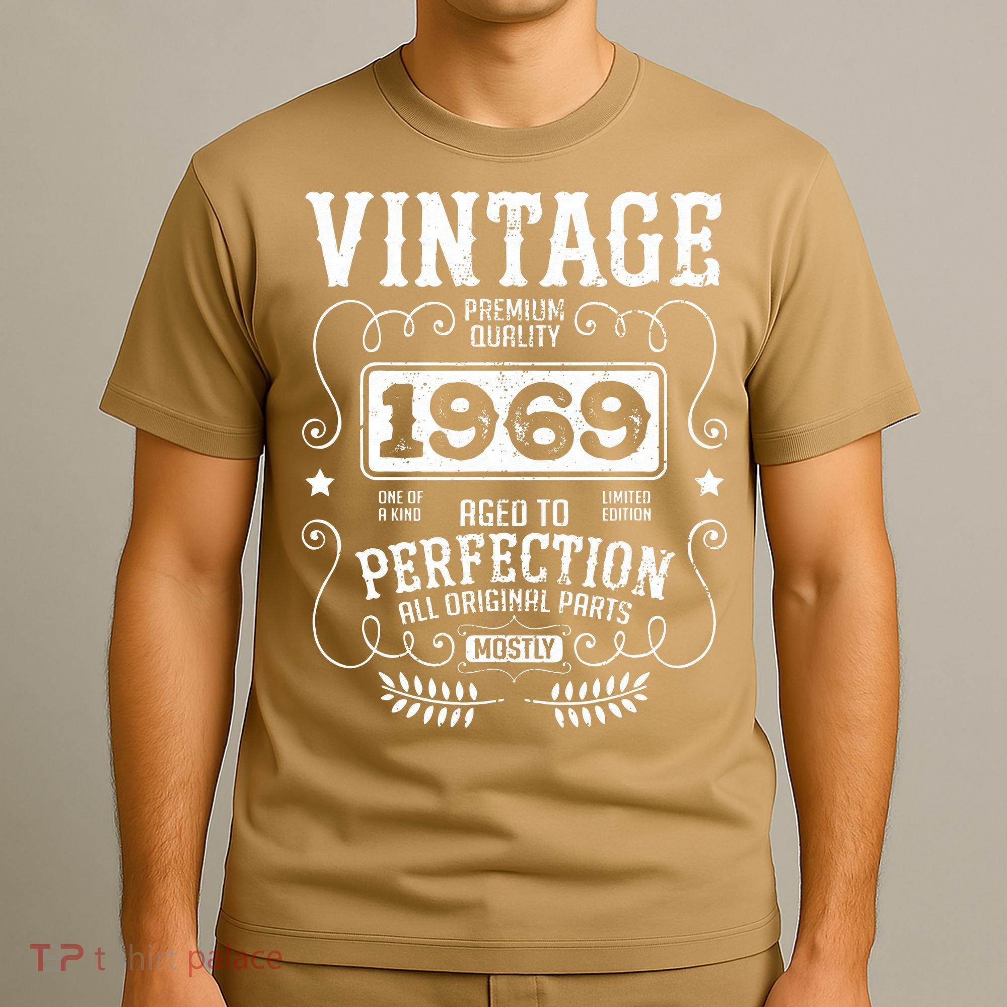 VINTAGE 1969 Birth Year Birthday Funny Quotes Retro Graphic T-Shirt
