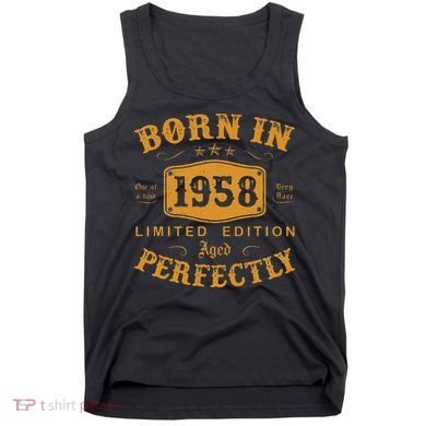 Vintage 1958 Birthday Celebration 65th Year Gift Tank Top