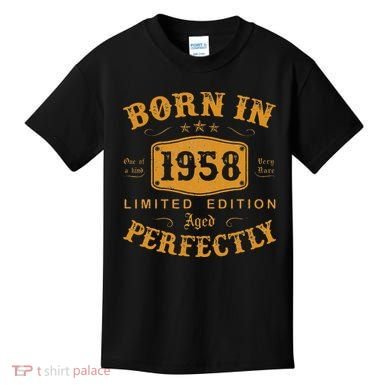 Vintage 1958 Birthday Celebration 65th Year Gift Kids T-Shirt