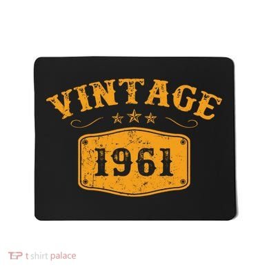 Vintage 1961 Birthday Gifts Mousepad