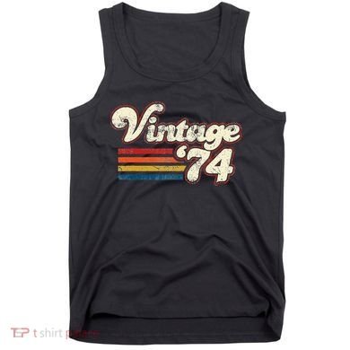 Vintage 1974 Birthday Tank Top