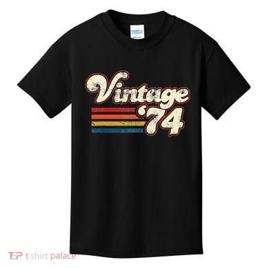 Vintage 1974 Birthday Kids T-Shirt