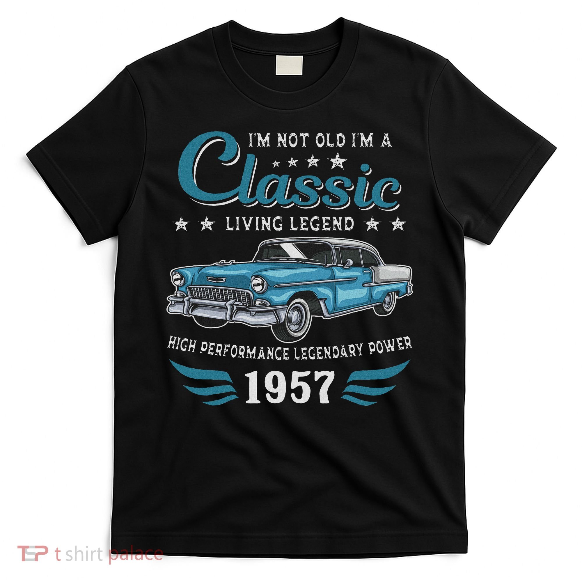 Vintage 1957 Birthday Classic Car For Legends Born In 1957 T-Shirt