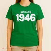 Vintage 1946 Celebrate 80th Birthday T-Shirt thumb 4