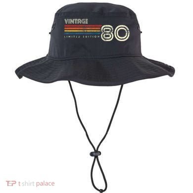 Vintage 1980 Chest Stripe Birthday Bucket Hat