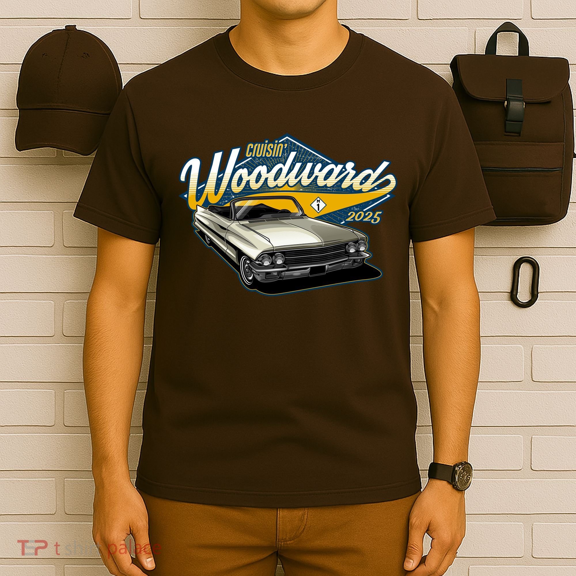 Vintage 1962 Coupe Cruisin Woodward 2025 T-Shirt