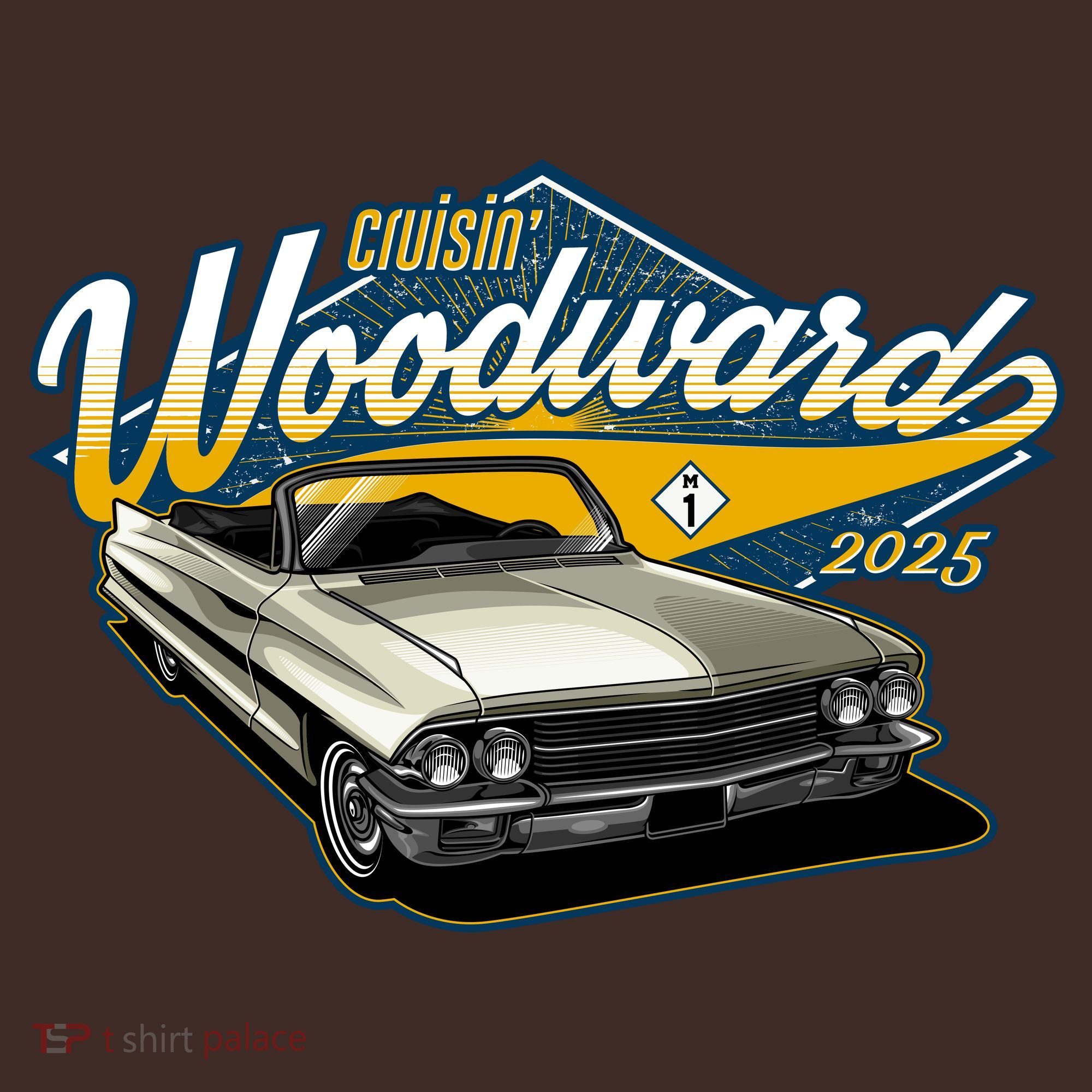Vintage 1962 Coupe Cruisin Woodward 2025 T-Shirt