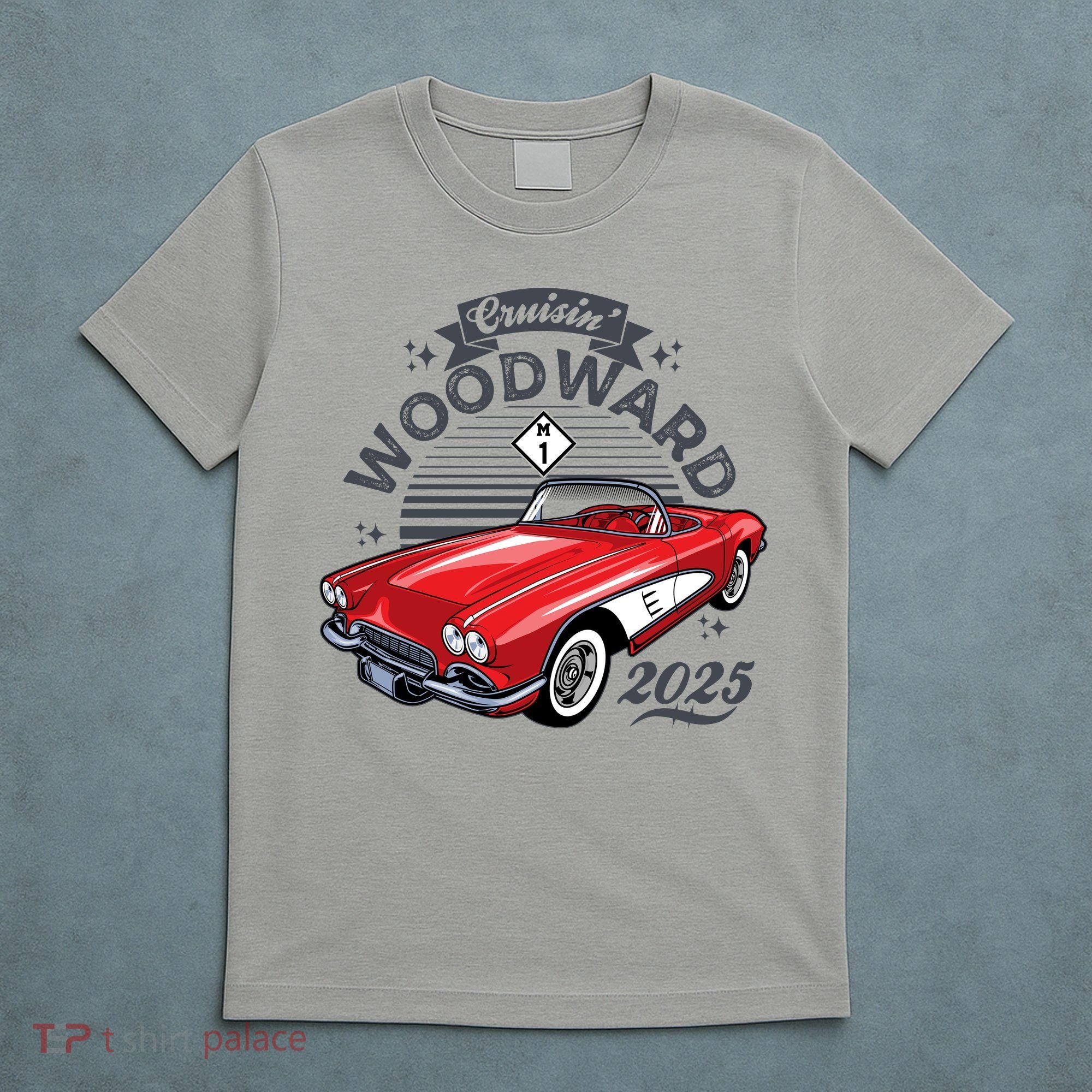 Vintage 1961 Convertible Cruisin Woodward 2025 T-Shirt