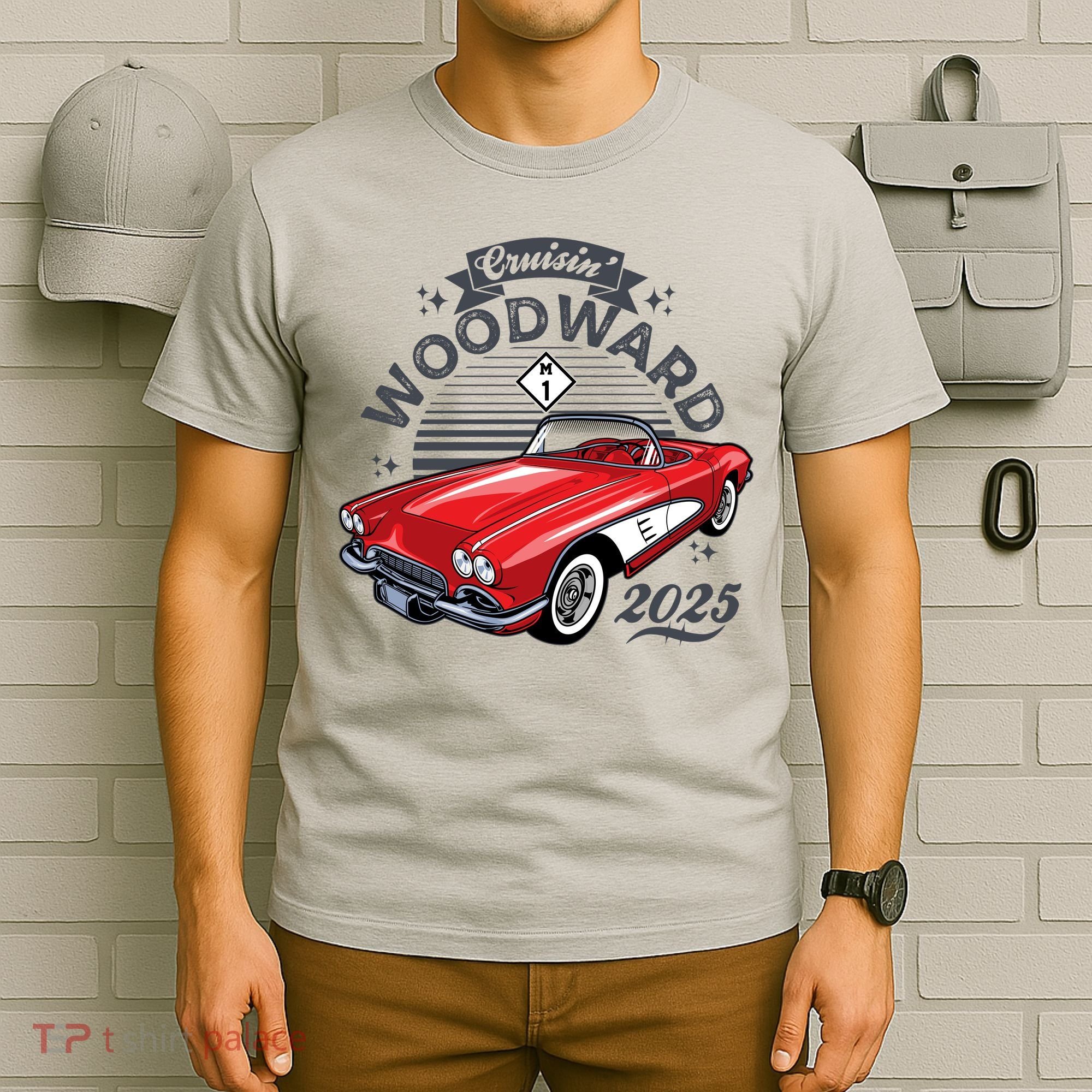 Vintage 1961 Convertible Cruisin Woodward 2025 T-Shirt