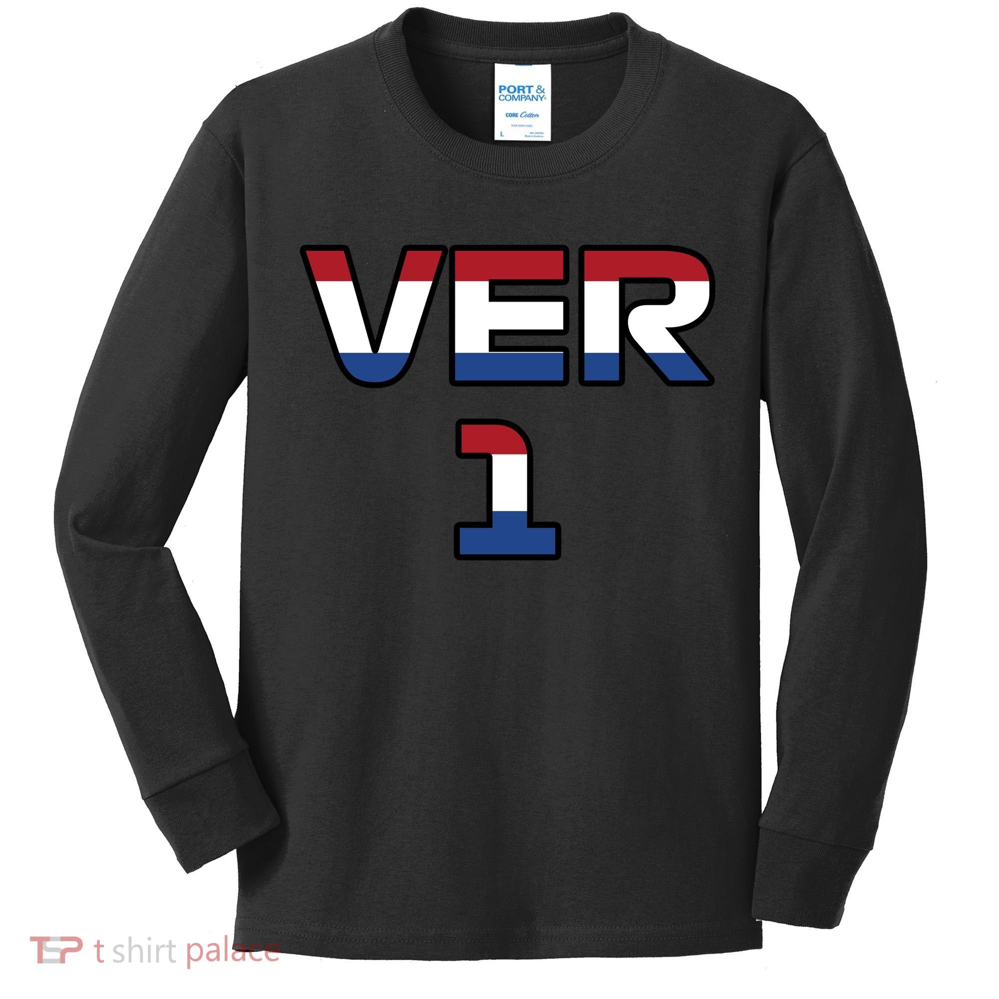 VER 1 Dutch Flag Kids Long Sleeve Shirt
