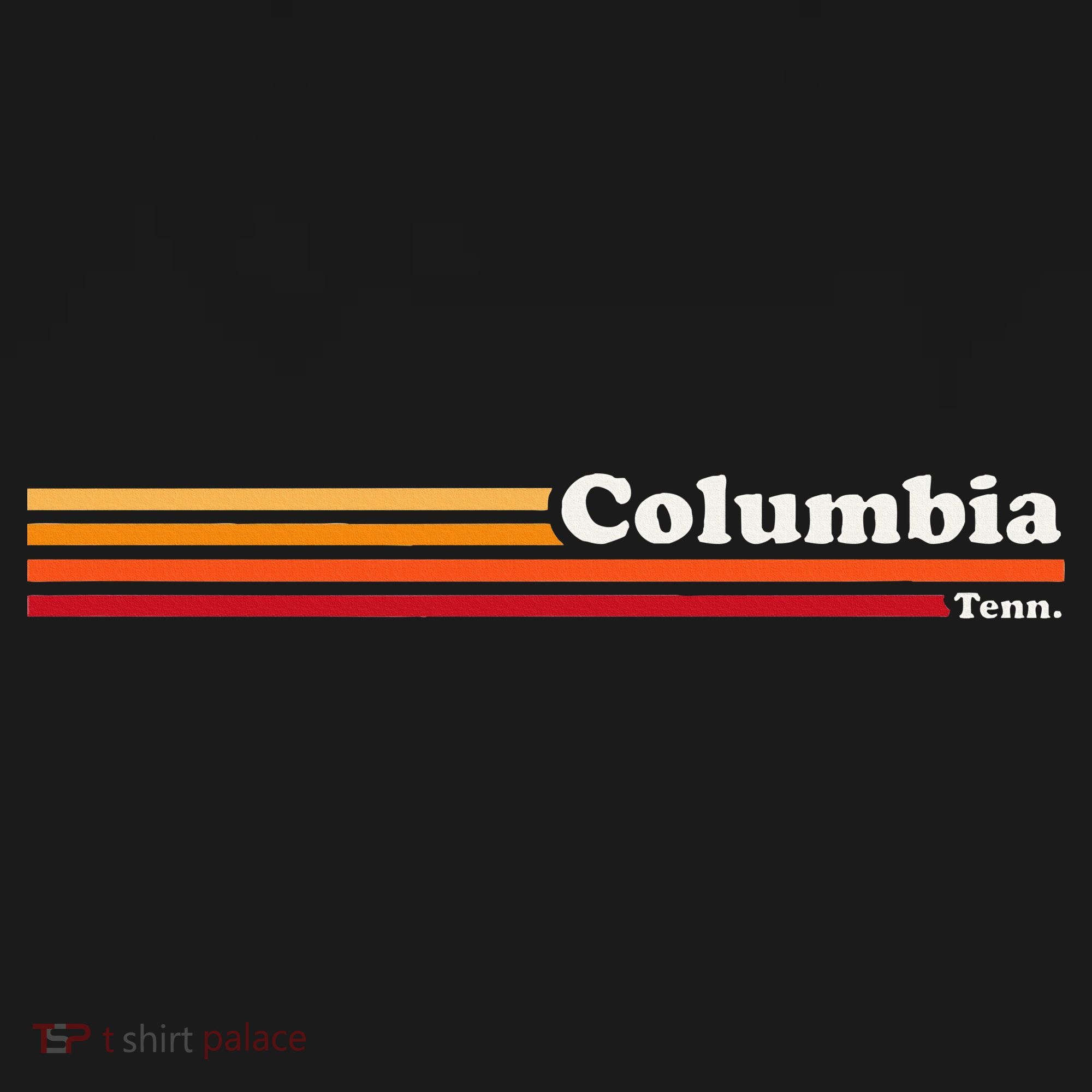 Vintage 1980s Graphic Style Columbia Tennessee T-Shirt