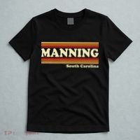 Vintage 1980s Graphic Style Manning South Carolina T-Shirt thumb 5