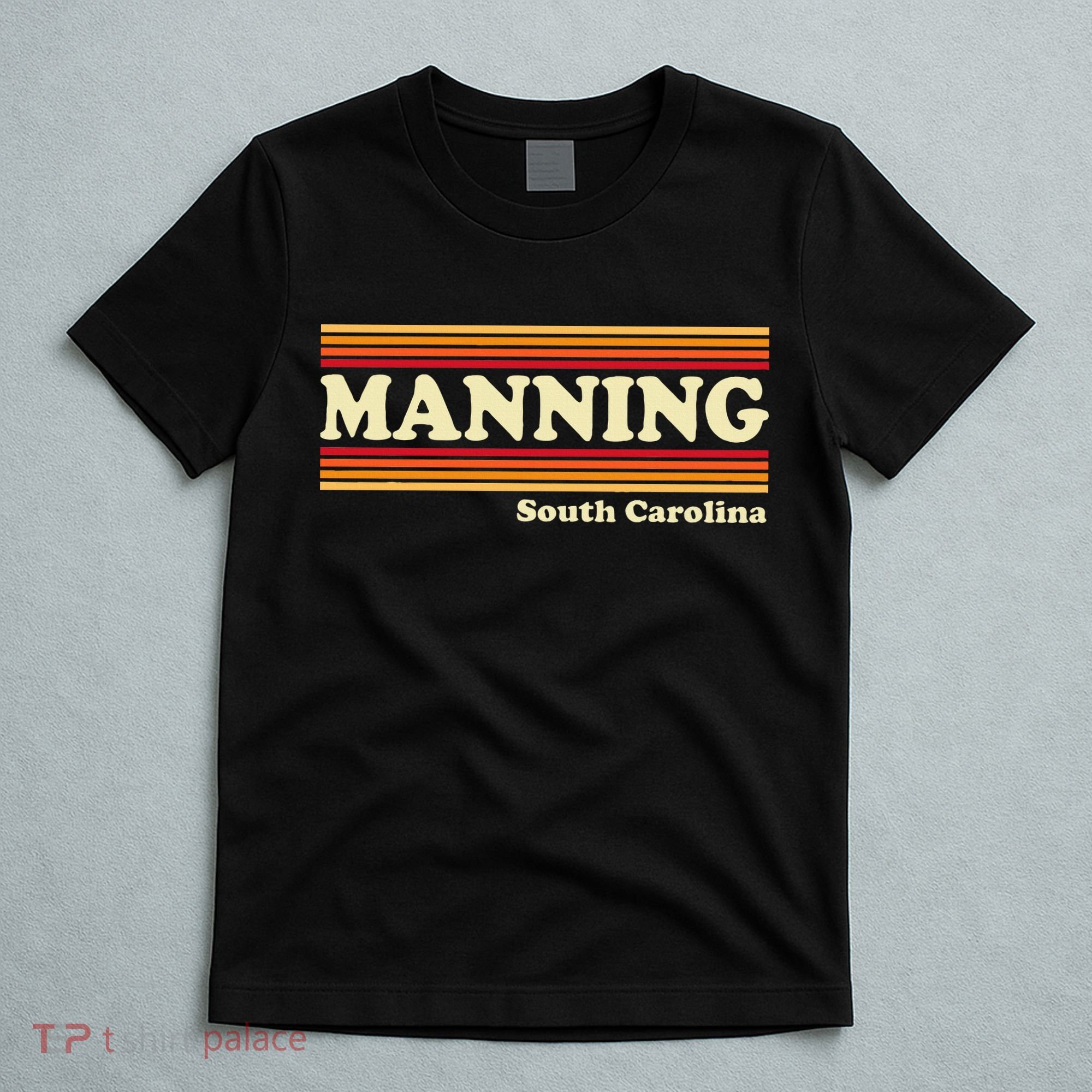 Vintage 1980s Graphic Style Manning South Carolina T-Shirt