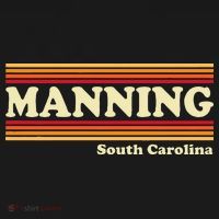 Vintage 1980s Graphic Style Manning South Carolina T-Shirt thumb 7