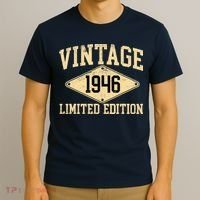 Vintage 1946 Limited Edition Year Of Birth Birthday T-Shirt thumb 3