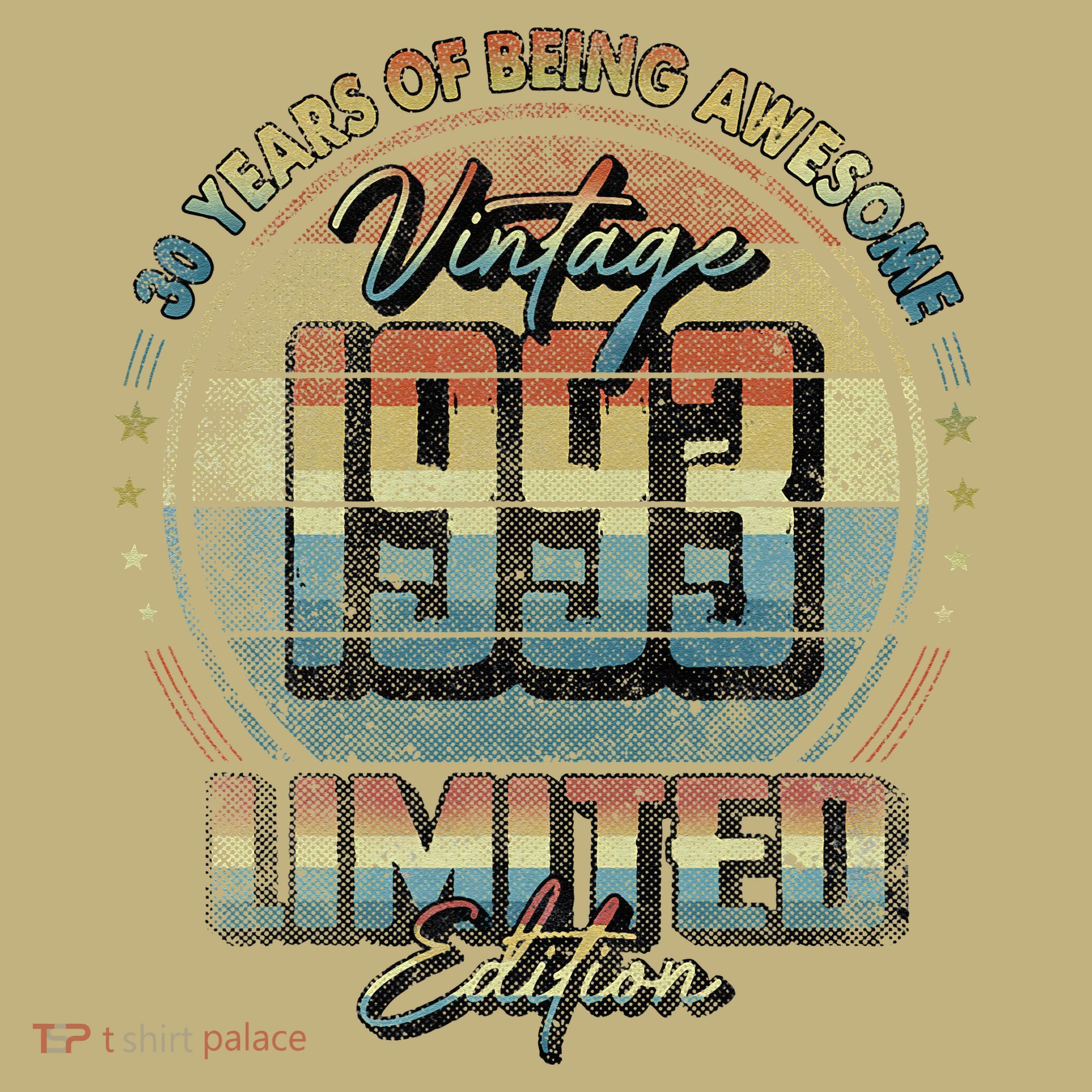 Vintage 1993 Limited Edition 30 Year Old 30th Birthday T-Shirt