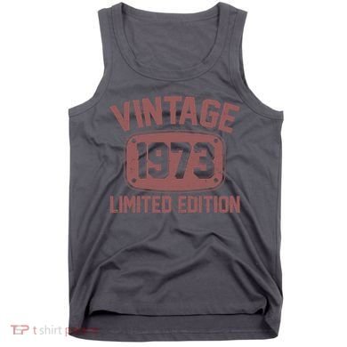 Vintage 1973 Limited Edition 50th Birthday Tank Top