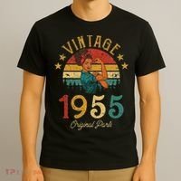 Vintage 1955 Made In 1955 67th Birthday Women 67 Years Old T-Shirt thumb 3