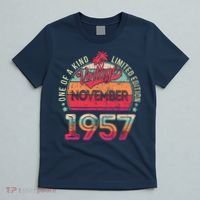 Vintage 1957 November Birthday 65 Years Old T-Shirt thumb 5