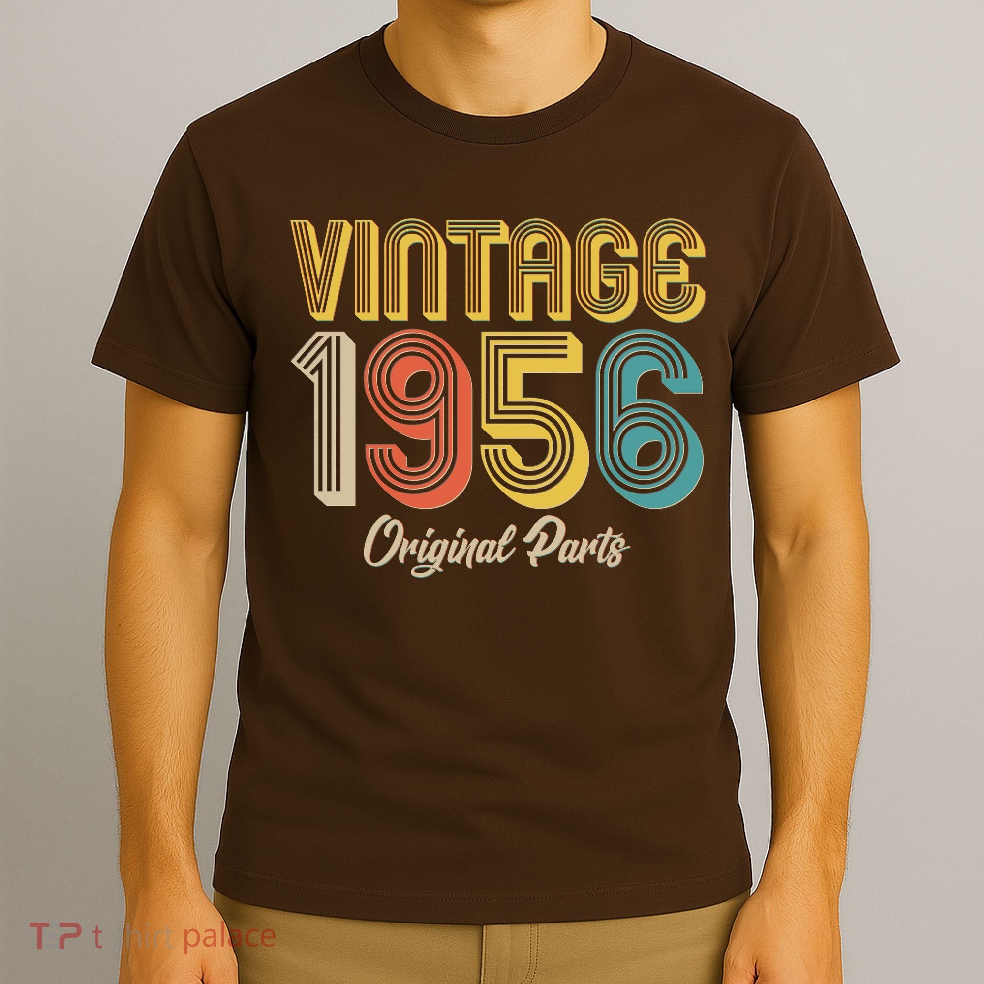 Vintage 1956 Original Parts Retro 70th Birthday  T-Shirt