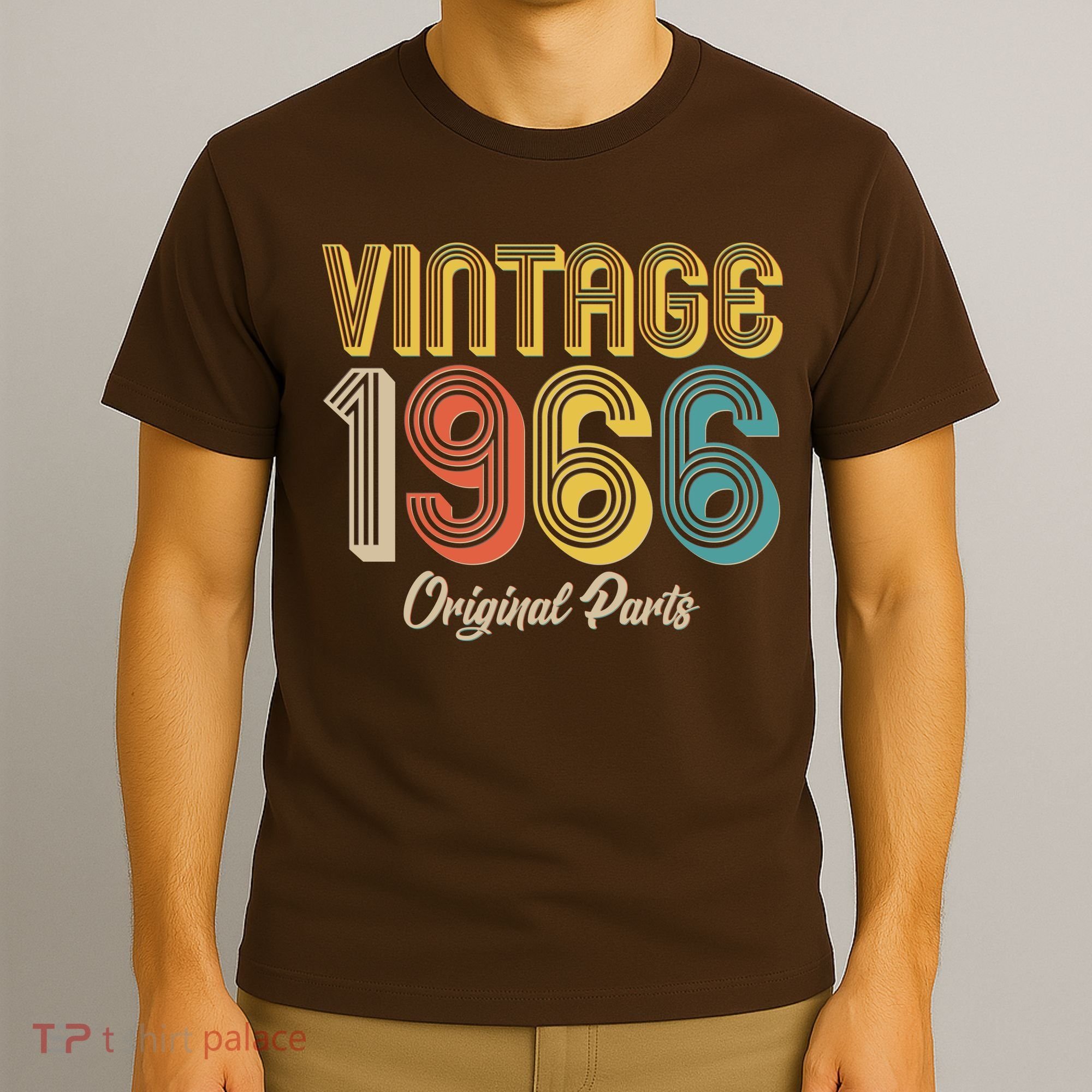 Vintage 1966 Original Parts Retro 60th Birthday  T-Shirt