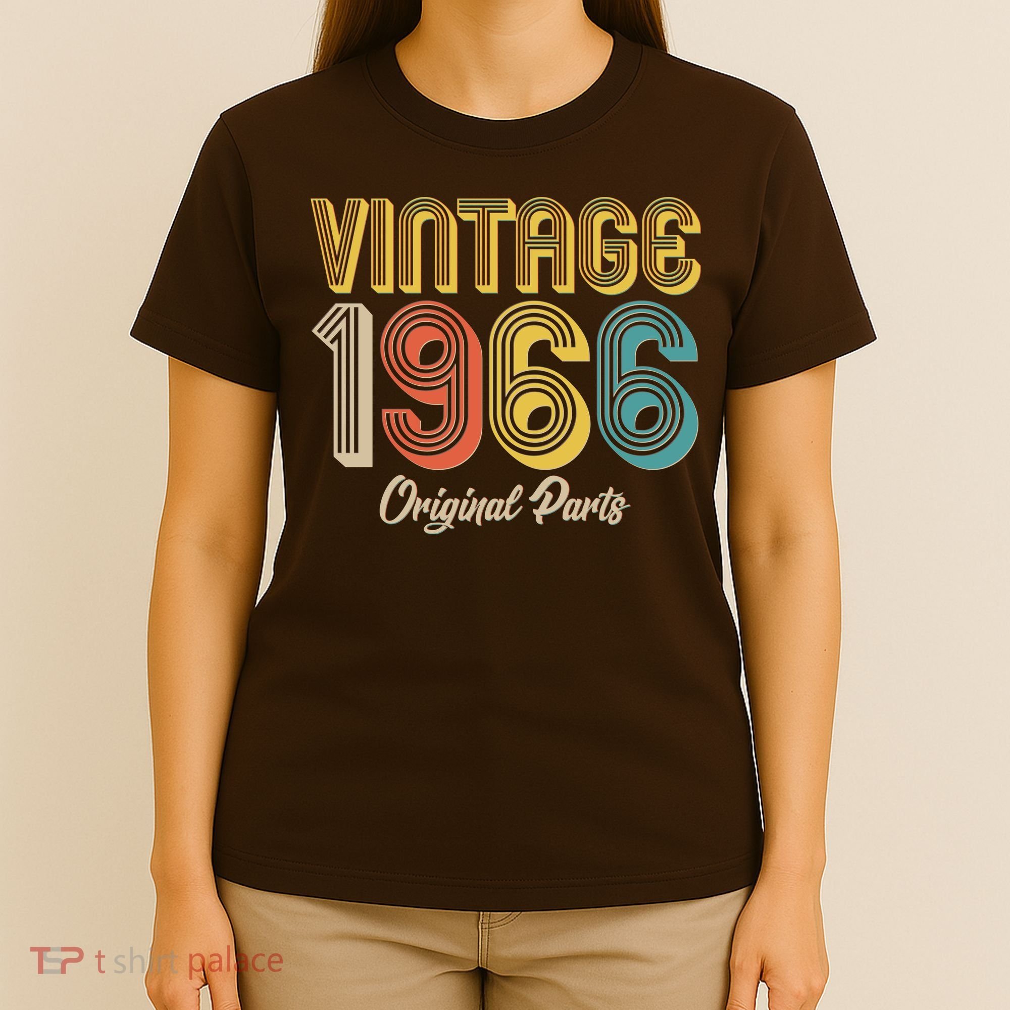 Vintage 1966 Original Parts Retro 60th Birthday  T-Shirt