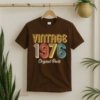 Vintage 1976 Original Parts Retro 50th Birthday  T-Shirt thumb 2