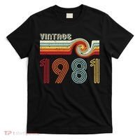 Vintage 1981 Retro Birthday Gift T-Shirt thumb 0