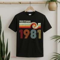 Vintage 1981 Retro Birthday Gift T-Shirt thumb 2