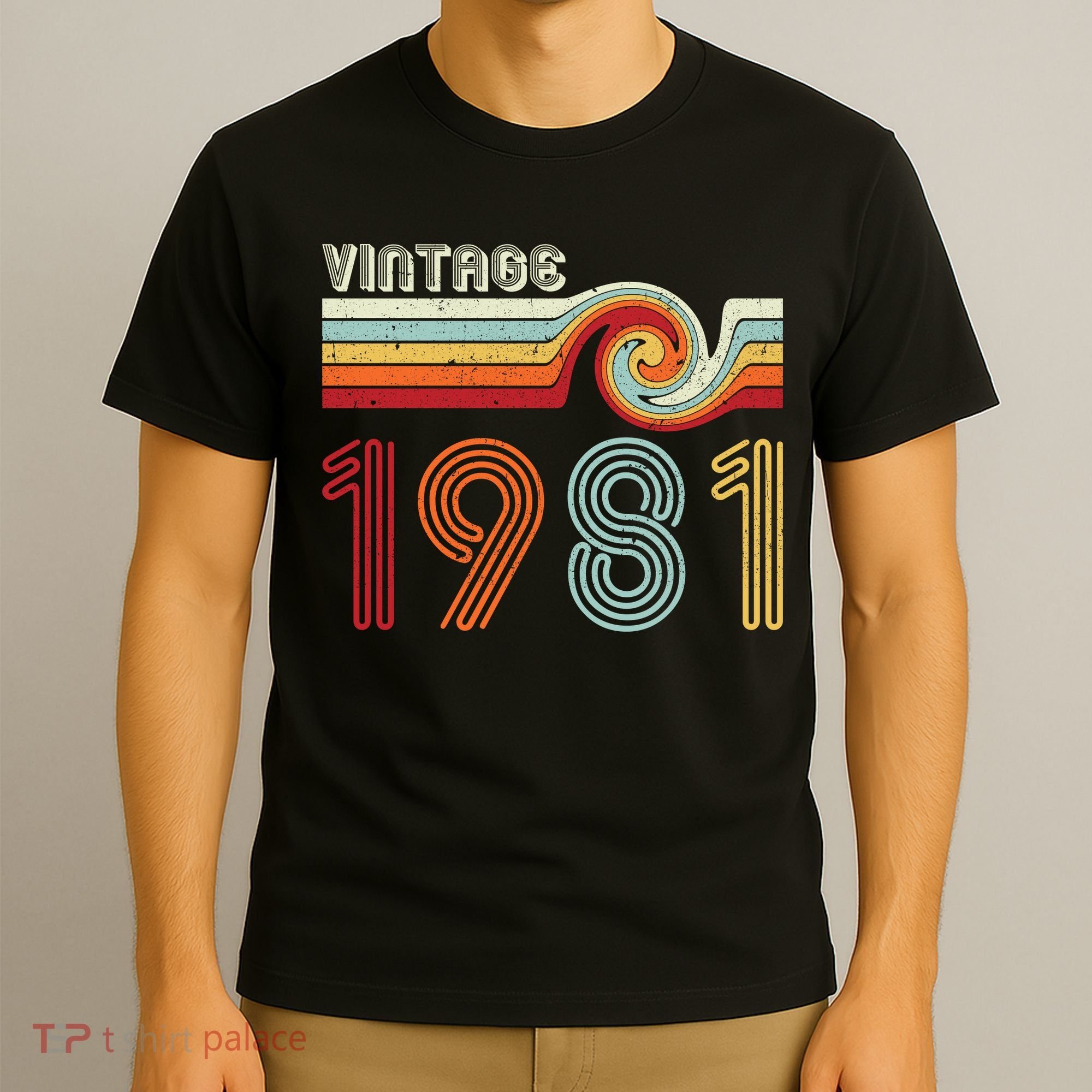 Vintage 1981 Retro Birthday Gift T-Shirt