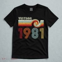 Vintage 1981 Retro Birthday Gift T-Shirt thumb 5