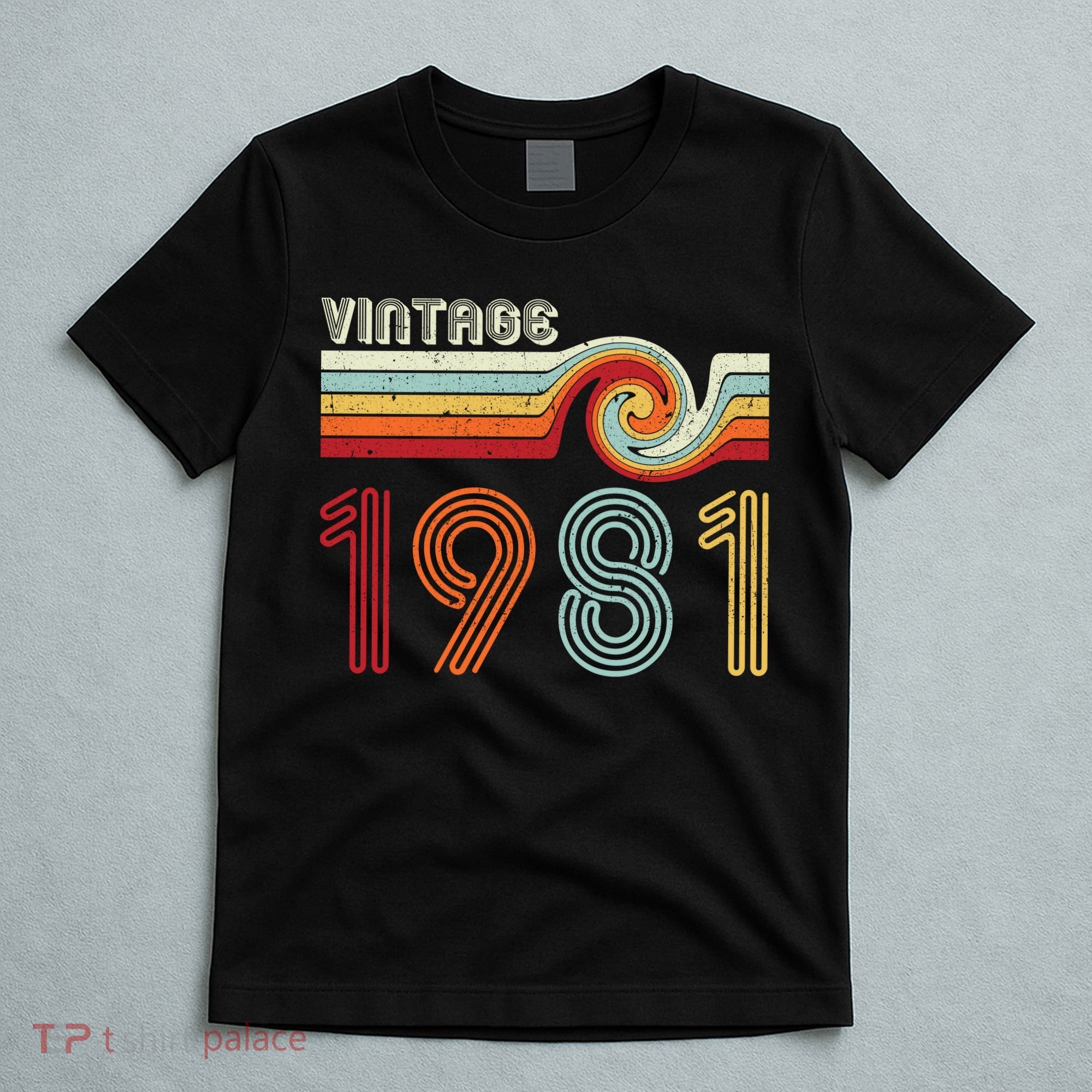 Vintage 1981 Retro Birthday Gift T-Shirt