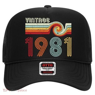 Vintage 1981 Retro Birthday Gift Hat