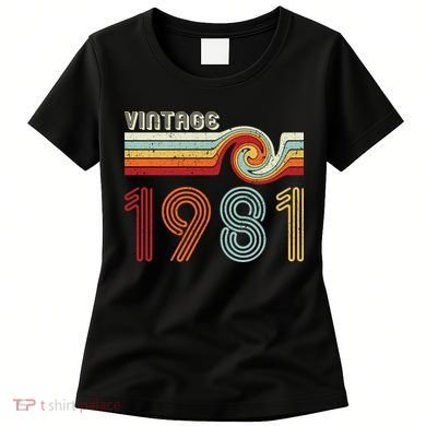 Vintage 1981 Retro Birthday Gift Women's T-Shirt