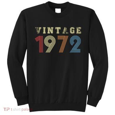 VINTAGE 1972| RETRO 1972 Sweatshirt