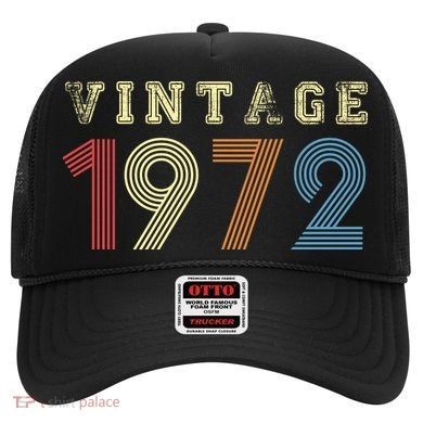 VINTAGE 1972| RETRO 1972 Hat