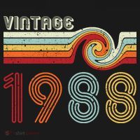 Vintage 1988 Retro Birthday Gift T-Shirt thumb 7