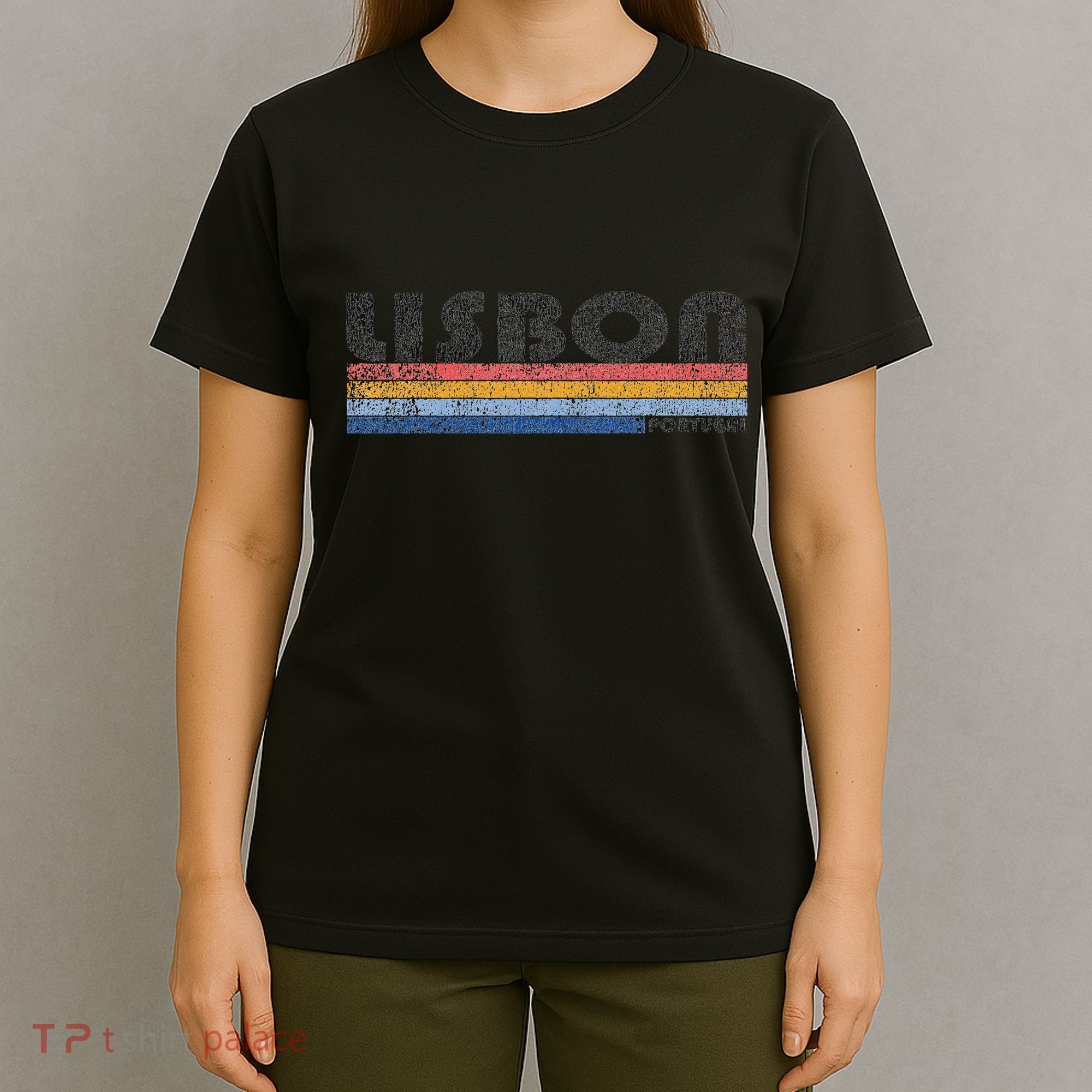 Vintage 1980s Style Lisbon Portugal T-Shirt